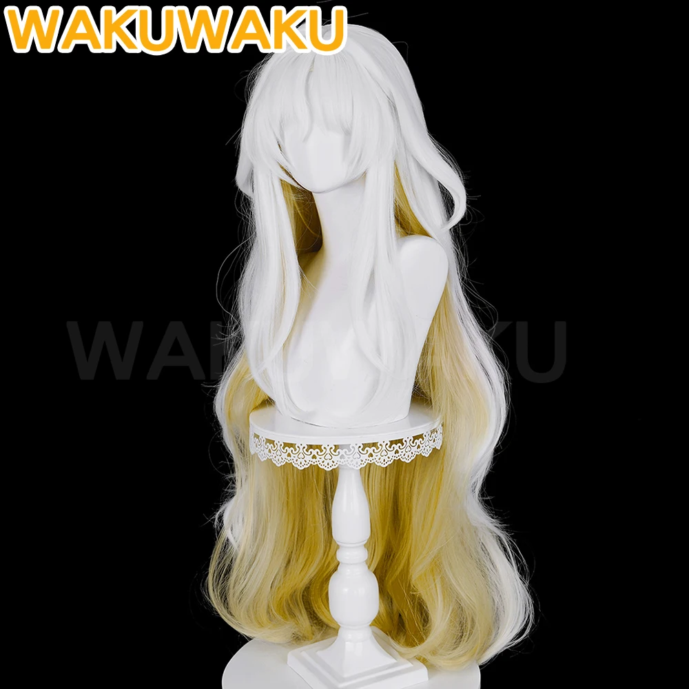IN STOCK Hsin Cosplay Wig Game Wuthering Waves WakuWaku Women White Long Hair Hsin Fox Illumining Form Cosplay Wig view 2