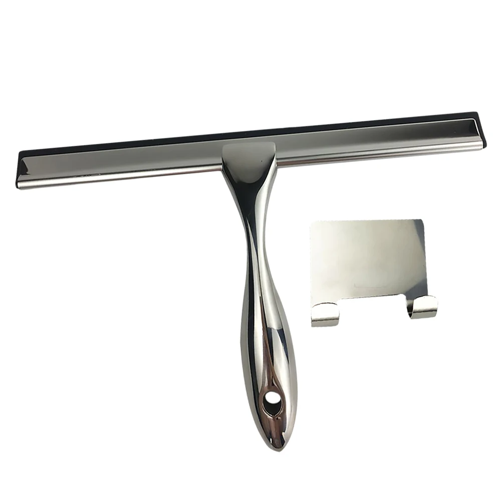 

Glass Cleaner Squeegee Durable Tool for Windows Bathroom Mirrors Car Window Cleaning Accessories Stainless Steel Surface Home