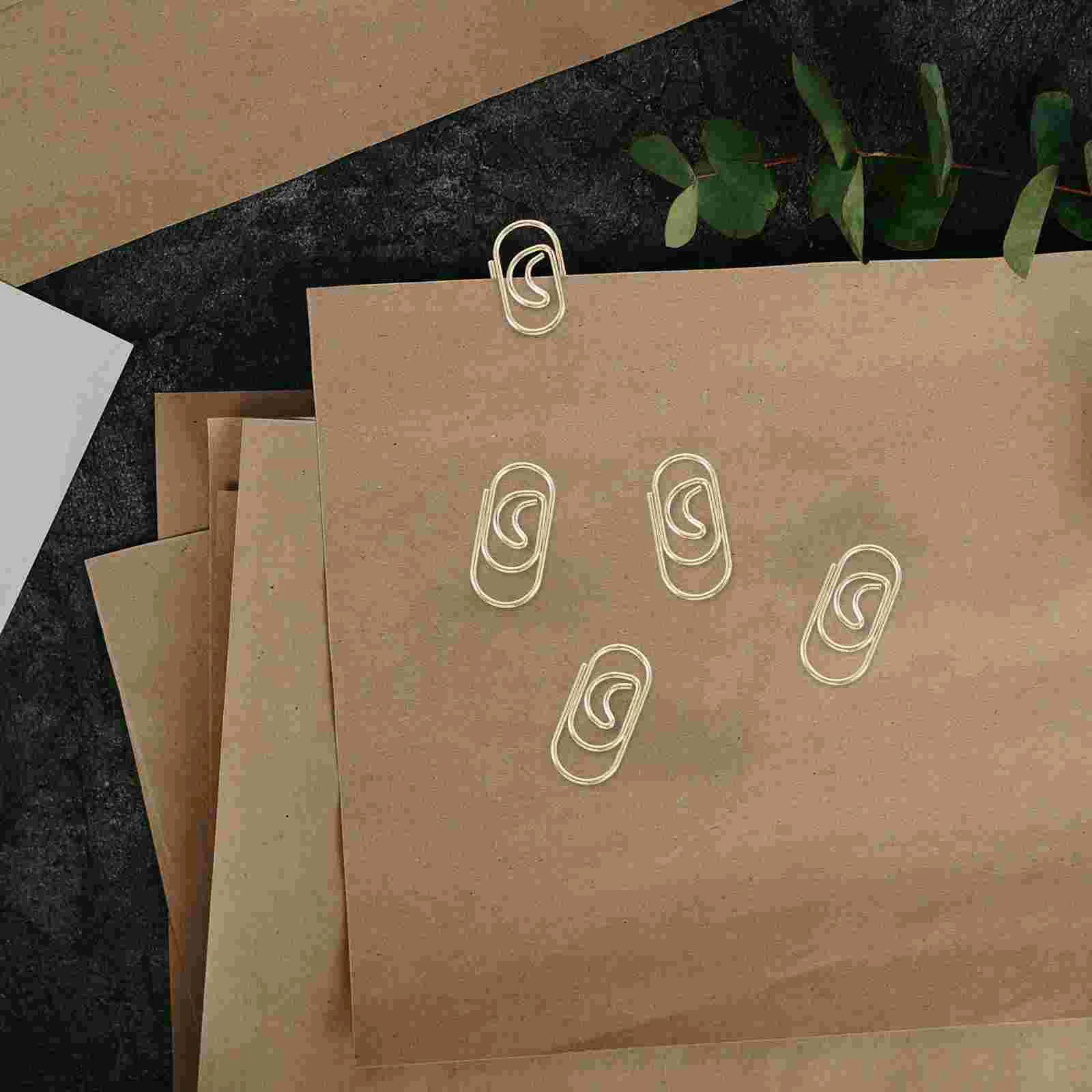 100 Pcs Decorative Paperclips Heart-shaped Scrapbook Gifts Multi-use Multipurpose Student