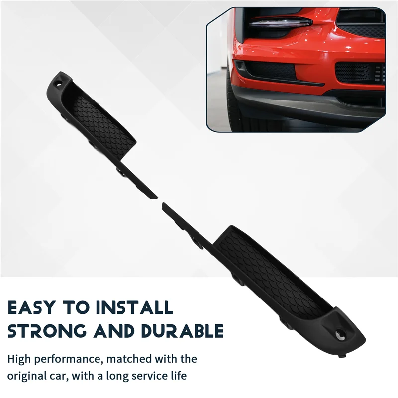 

Car Bumper Fog Light Frame Front Bumper Grille Front Bumper Grille For Porsche Macan
