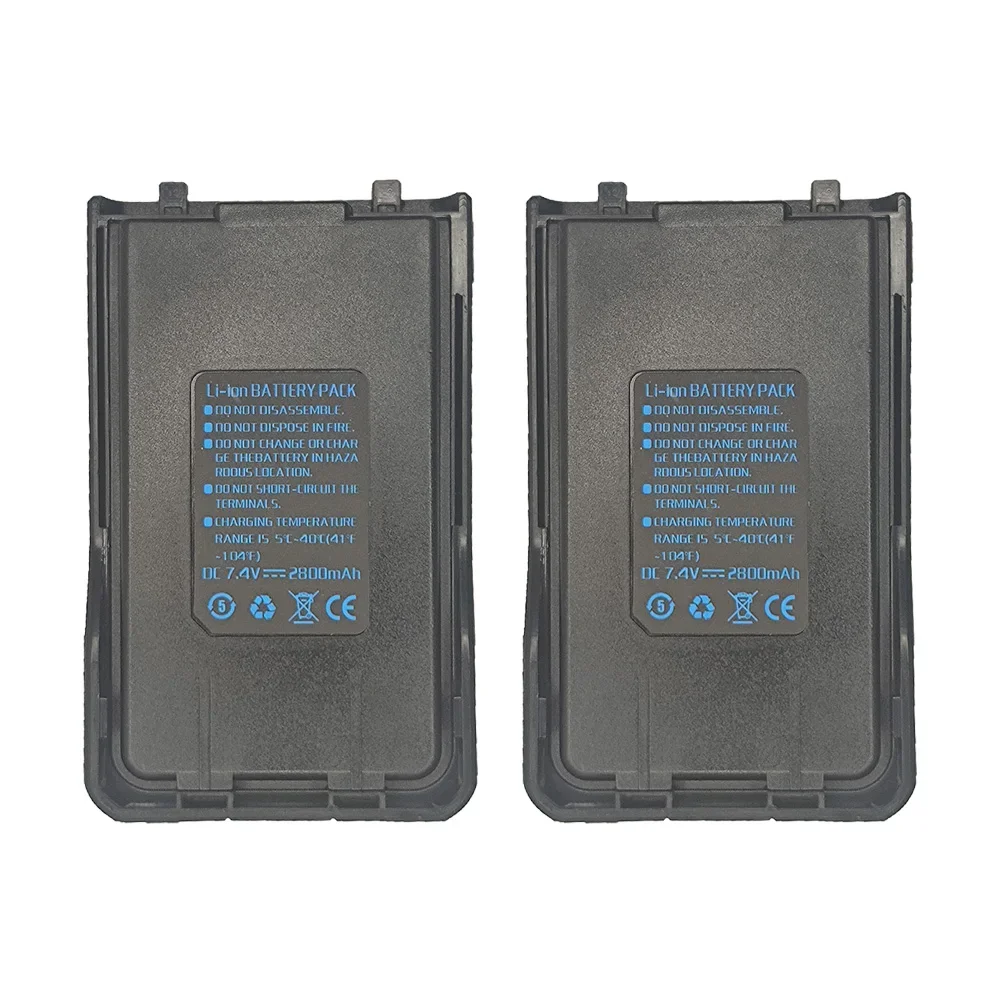For BAOFENG UV-S9 UVS9 Plus Li-ion Battery 2800mAh Compatible with Walkie Talkie UV-10R UV-B3 Extra Battery