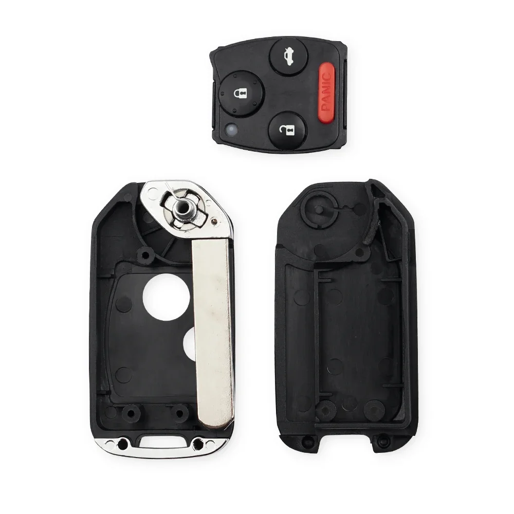 KEYYOU-Modificado Remoto Flip Car Key Shell Case, 2, 3, 4 Botões, Fit para Honda Accord 2006-2011, CRV 2018, Pilot Fit