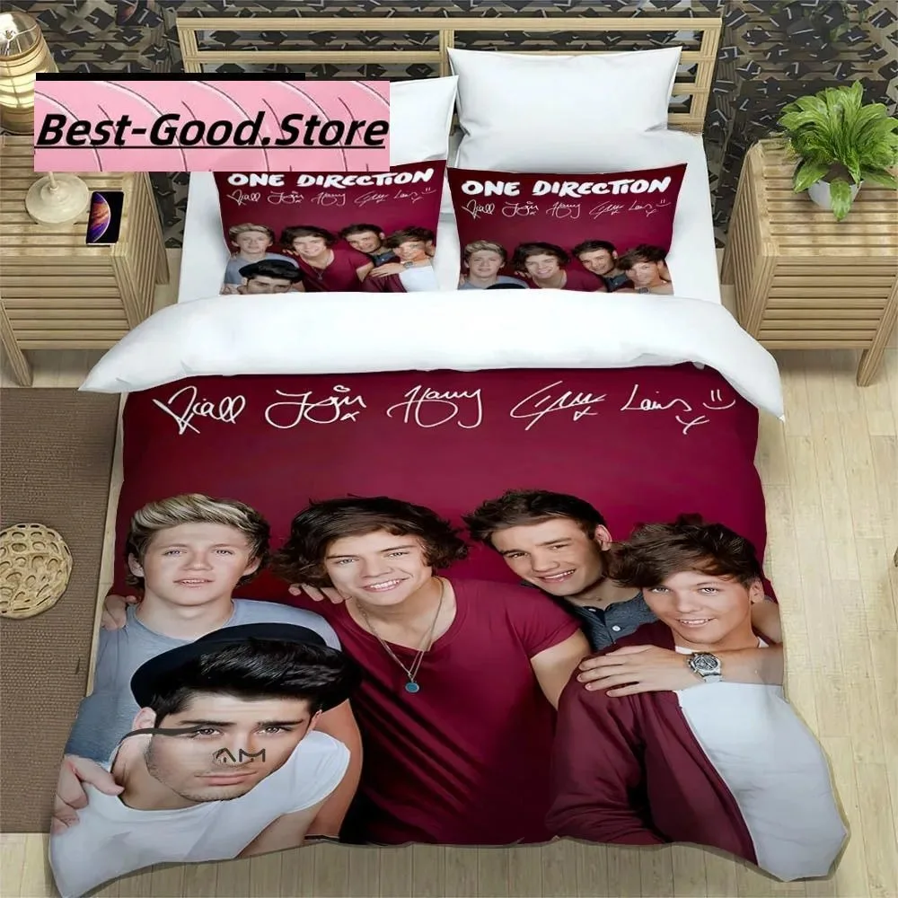 3D Print O-ONE Music Band D-Direction Bedding Set Boys Girls Twin Queen King Size Duvet Cover Pillowcase Bed boys Adult Bedroom