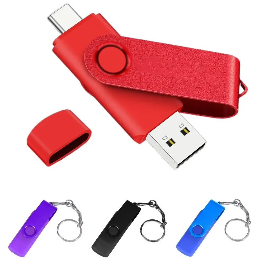 

USB Flash Drive 16GB U Disk 2 in 1 Dual Drive Type C Memory Stick High Speed OTG for Smartphone Laptop Computer Large Capacity