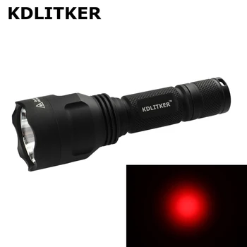 KDLITKER C8-COLOR XP-E2 rouge 620nm 660nm 730nm 320 Lumens Camping chasse LED 18650 lampe de poche