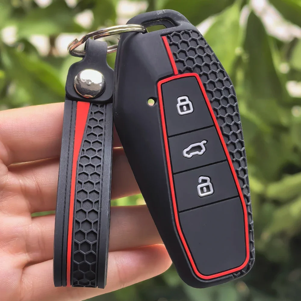 Car Key Fob Case Remote Cover Shell Keychain Key Ring Holder Accessories For Chery ICar 03 ICAR03 AIQAR EQ7 EQ5 EQ3