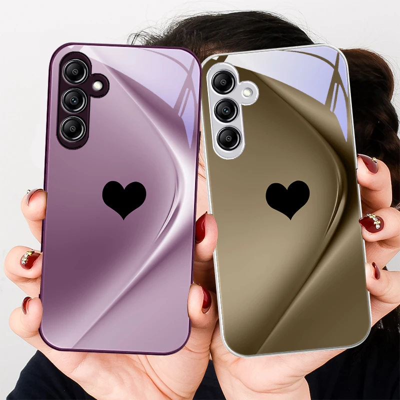 

Gradient black heart For Samsung A20 A30 A22 23 24 A25 26 31 32 A33 34 35 42 50 51 52 53 54 55 56 70 71 72 73 glass phone case