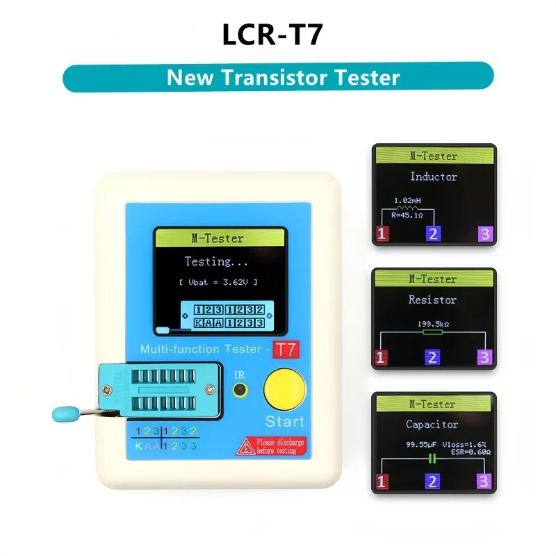 Component Tester LCR Meter Repair And Troubleshooting 3.5inch TFT Screen Compact Measurement Tool Infrared Remote Decoder