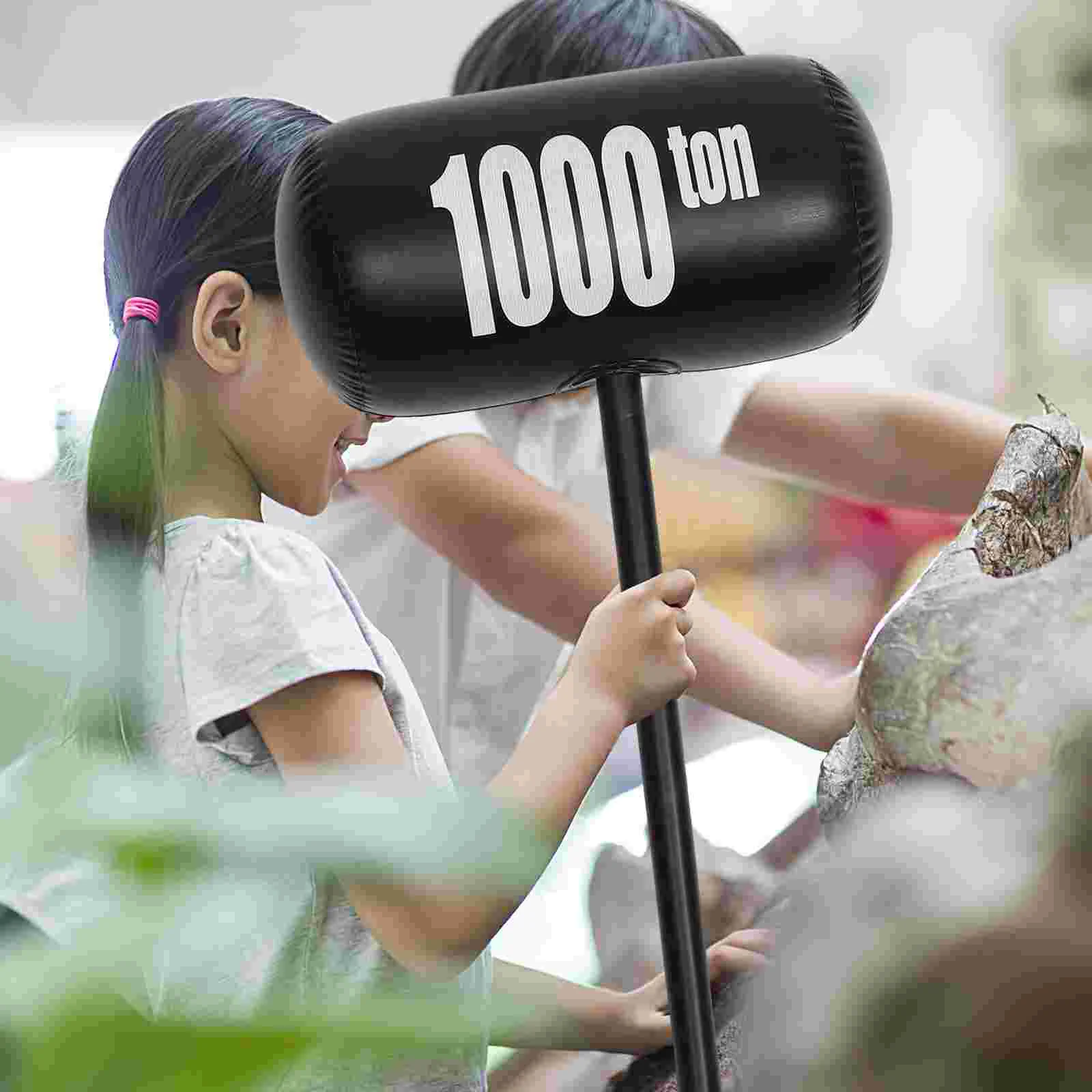 3 Pcs Pneumatic Hammer Inflatable Pool Toys Electric Balloon Pump Pvc Favors