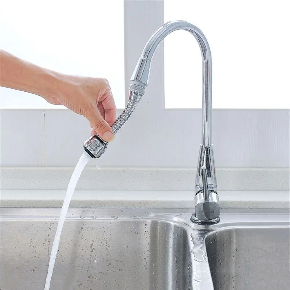 Grifo de cocina con boquilla de alta presión para ahorro de agua, adaptador de rociador para fregadero de baño, accesorios giratorios para ducha