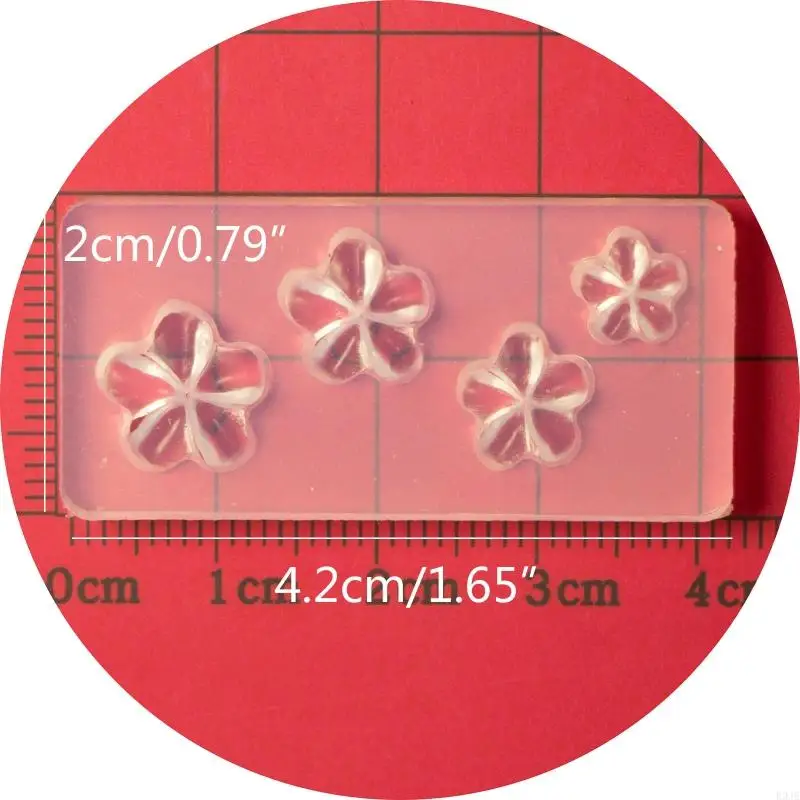 R9JE 3D Five Flor Flor Art Molder Silicone Molder resina decorativa