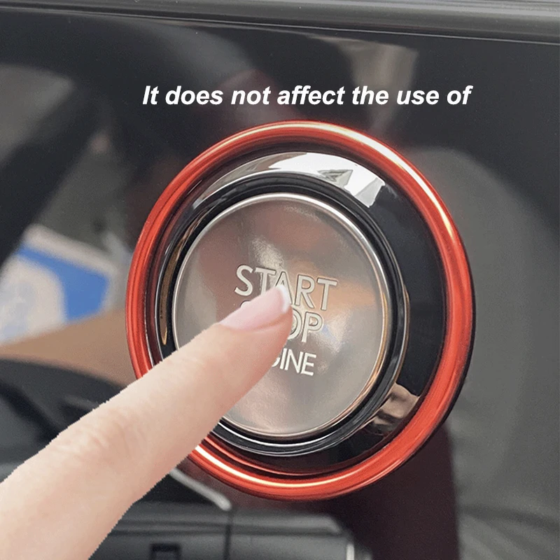 For Lexus NX260 NX350h NX400h 2022 Car Start Button Decorative Ring Sticker Modified Accessorie