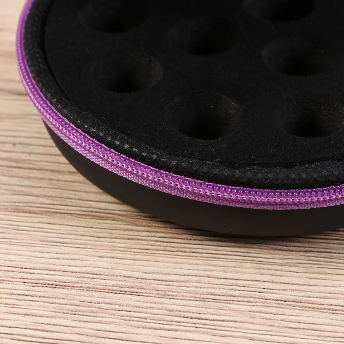

12 Grids Essential Oil Storage Bag Portable Faux Round Case Bottles Travel Carry Shockproof Dustproof Home Use
