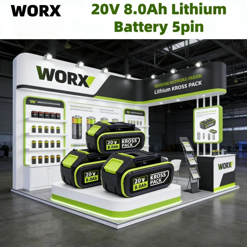 Original 20V WORX 6000mAh 5pin WA3016 WA3023 WA3027 Li-ion Battery for Dewalt Tools for WORX Cordless Power Tool Model Battery