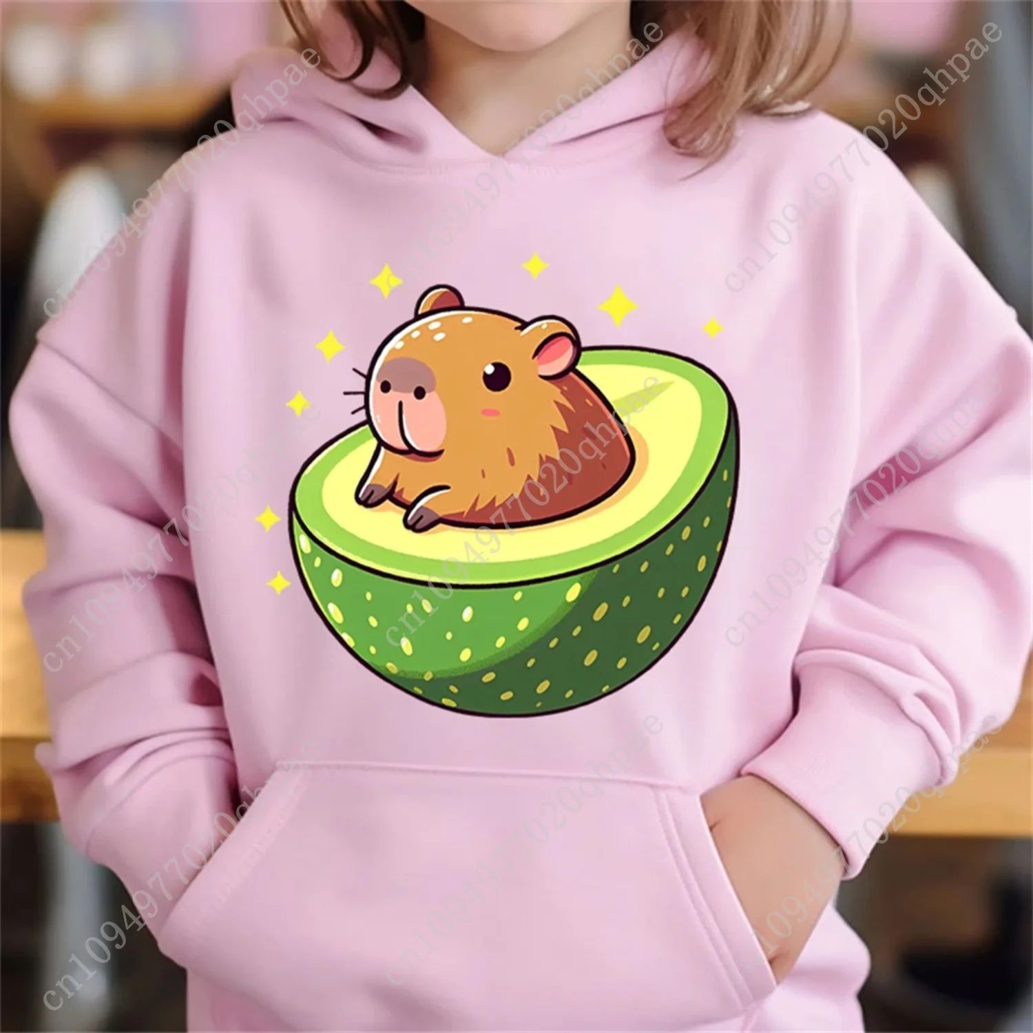 Children Clothes Cute Capybara 3D Print Kids Hoodie Sweatshirt Christmas Long Sleeve Casual Pullover Autumn Children's Clothing