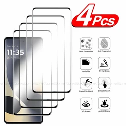 2/4PCS Curved Glass For Motorola Moto Edge 2024 Screen Protector Tempered Glass Motorola Moto Edge 2024 Protective Phone Film