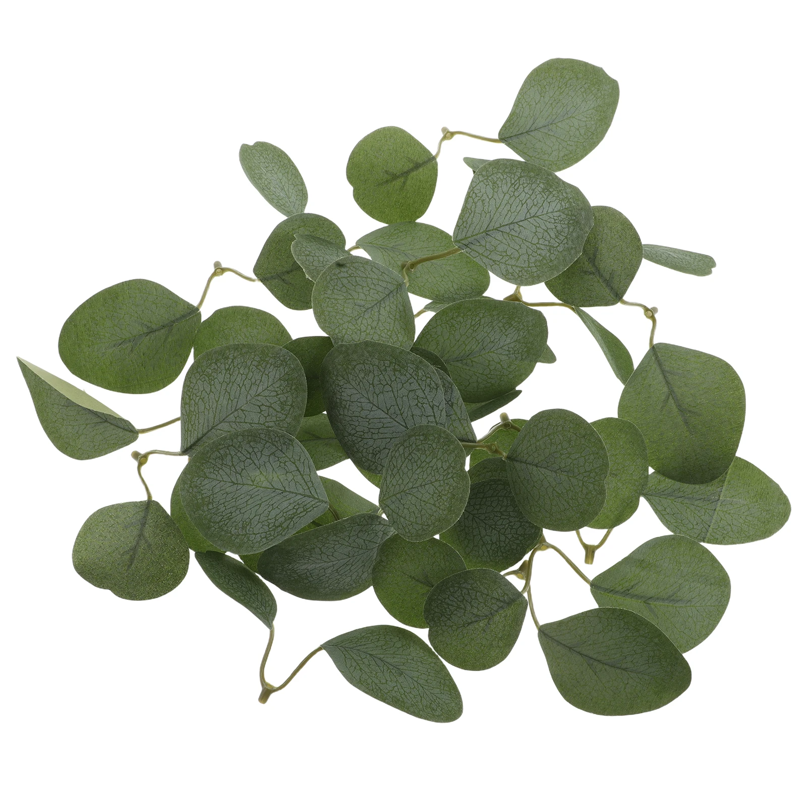 

40 Pcs Dining Table Simulated Eucalyptus Leaves Wreath Fake Plastic Artificial Petals