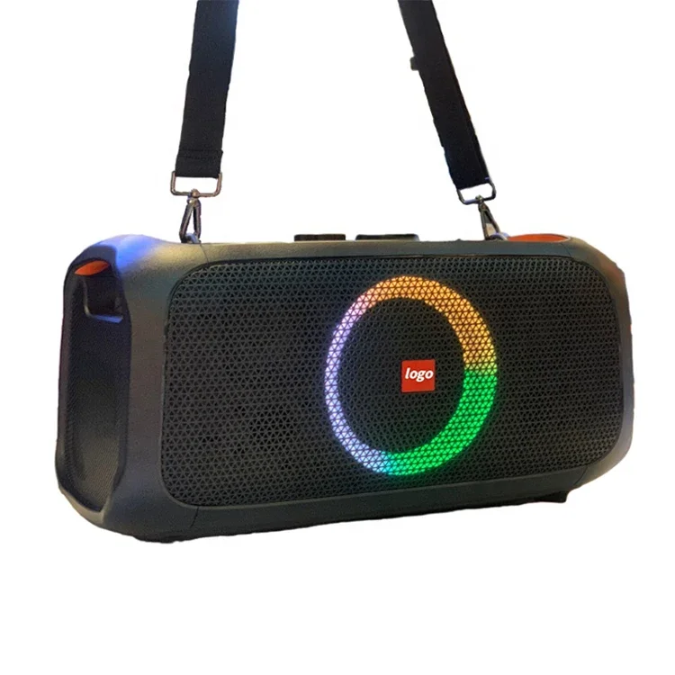 Micrófono de Karaoke portátil para exteriores, altavoz inalámbrico, Rgb, BT, fiesta, 100w