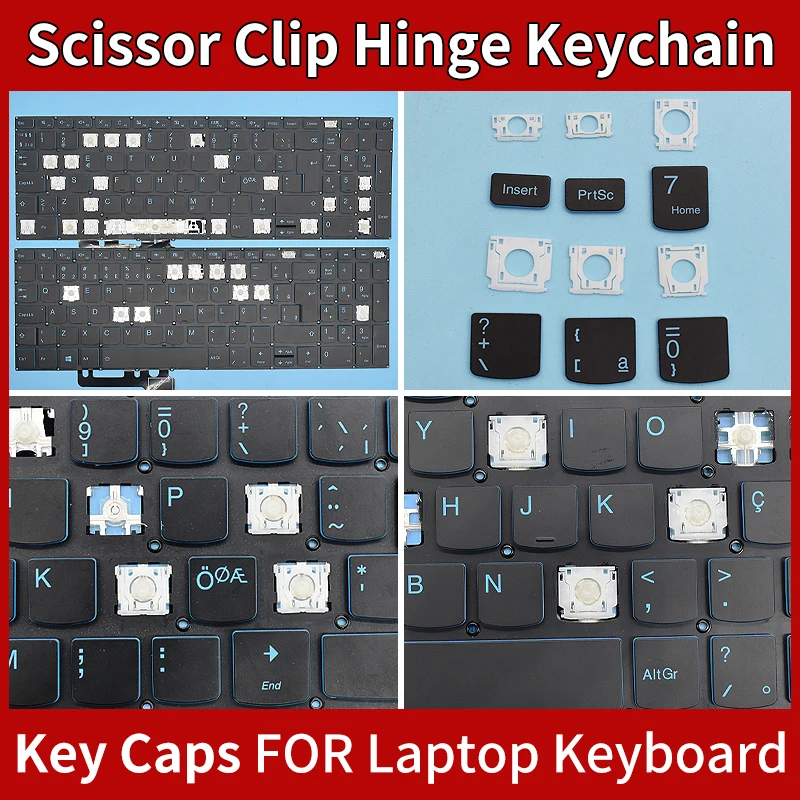 

Replacement Keycaps Scissor Clip Hinge For Lenovo IdeaPad L340-17 L340-15 L340-17IRH L340-15IRH Keyboard Keychain