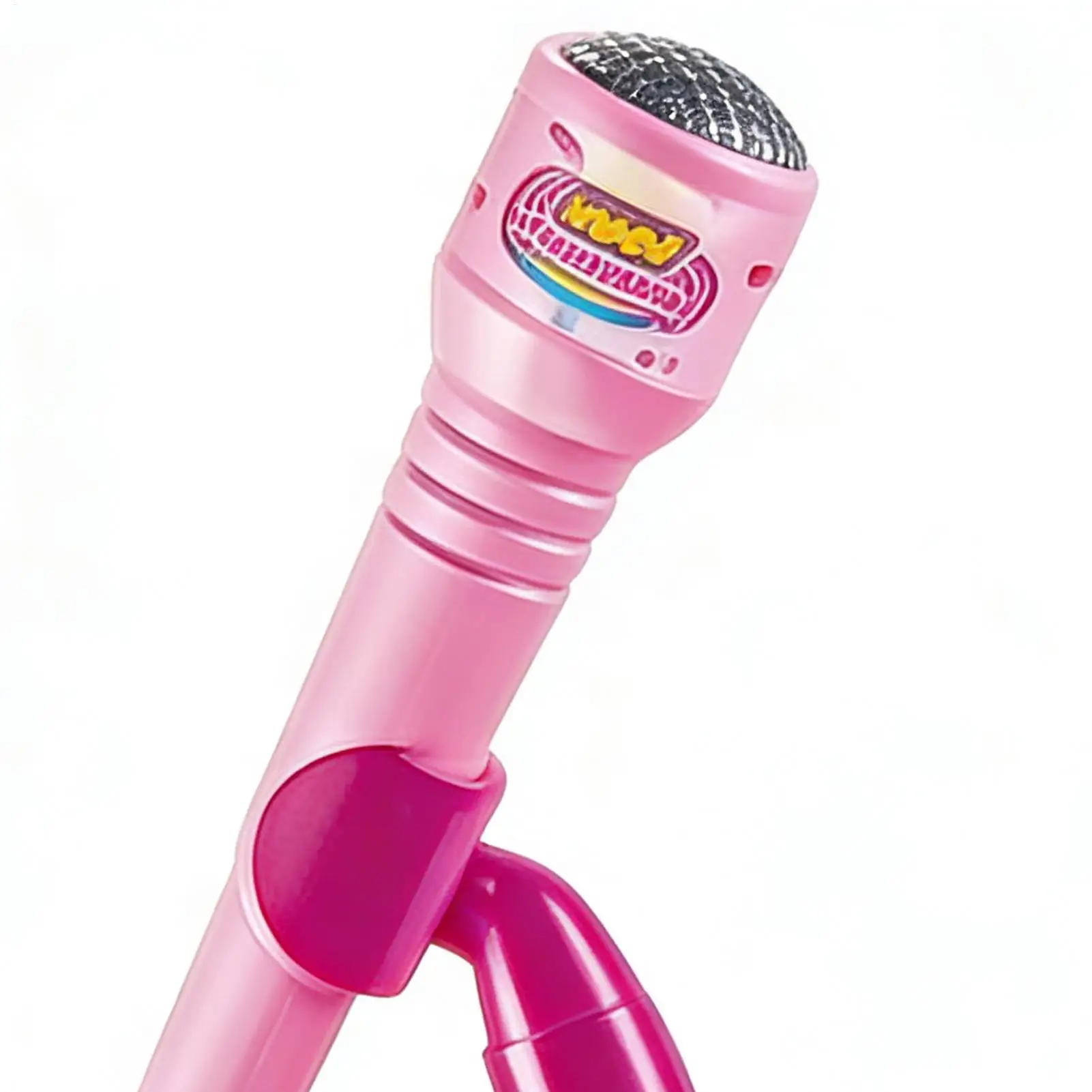 Microphone pour enfants avec support, Machine à chanter avec lumière colorée, jouet pour garçons et filles d'âge préscolaire