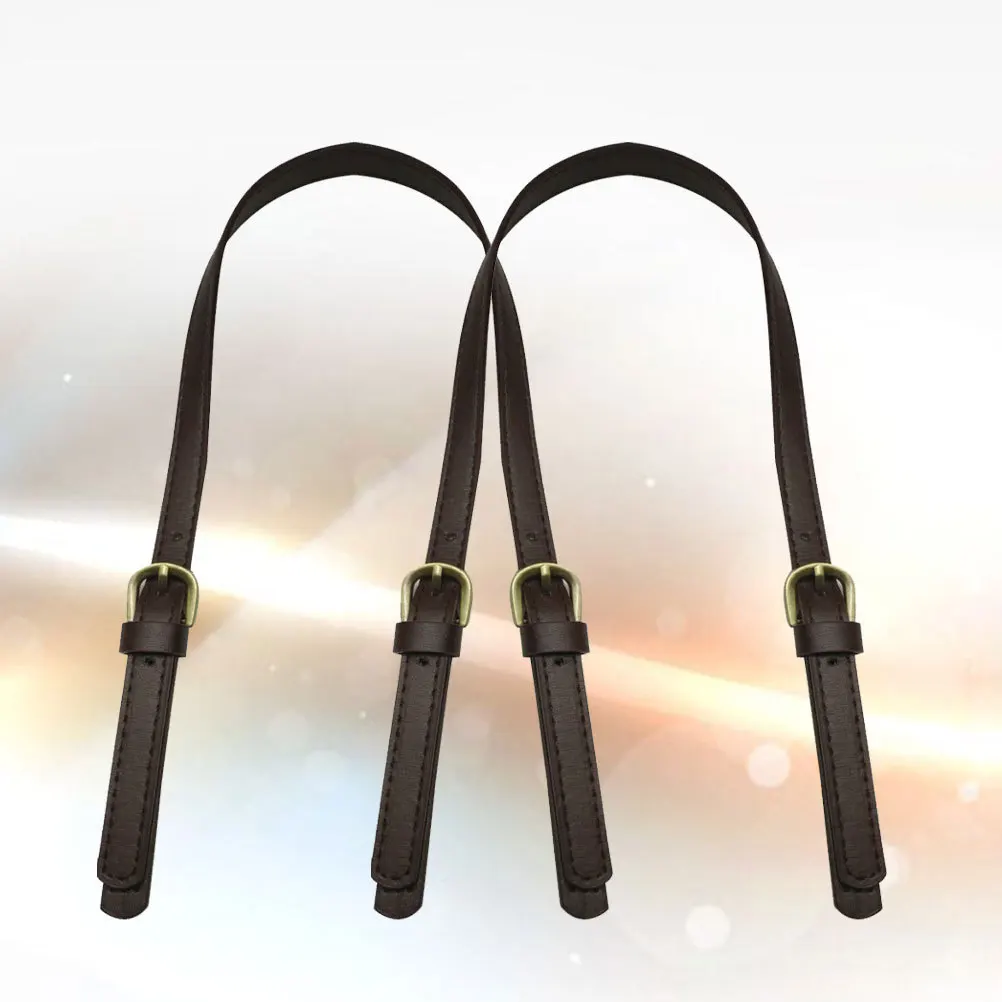 

2 pcs Single Shoulder Crossbody Strap Synthetic Tote Bag Replacement Accessories Handbag Clutch Handle Adjustable Length