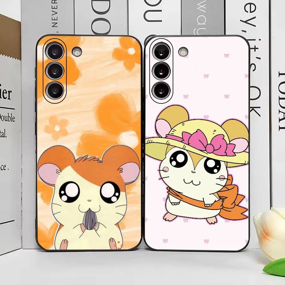 Cartoon H-Hamtaro Maiden Phone Case For Samsung Galaxy A73,A72,A71,A70,A53,A52,A51,Others Soft Black Cover