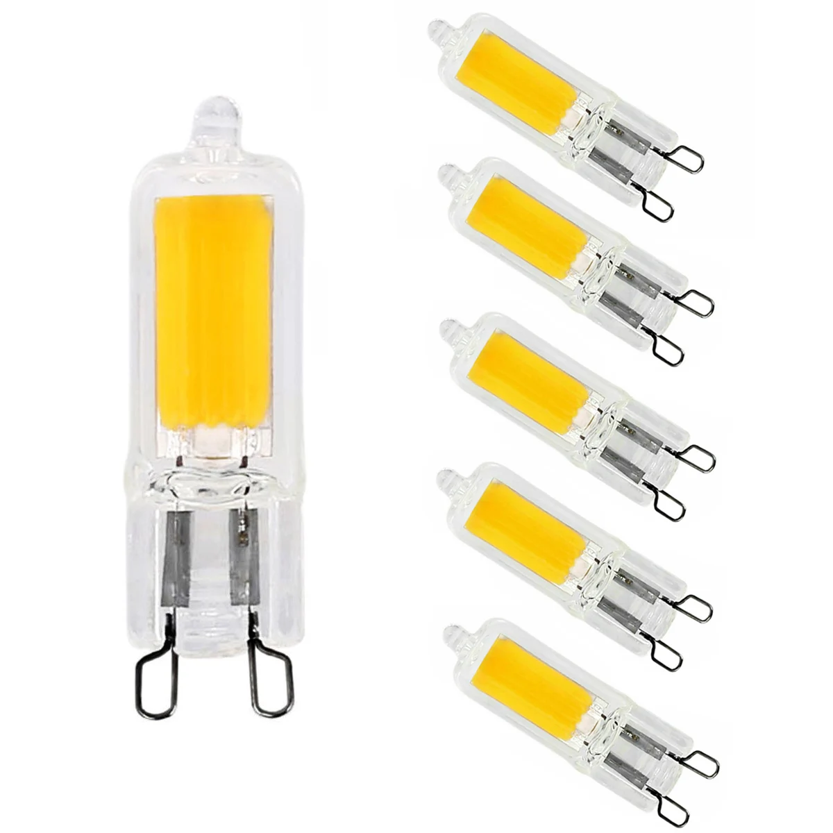 

10Pcs Mini G9 COB LED Corn Bulb 3W 5W Glass Crystal Lamp Light 220V 110V 360 Beam Lampada Replace Halogen