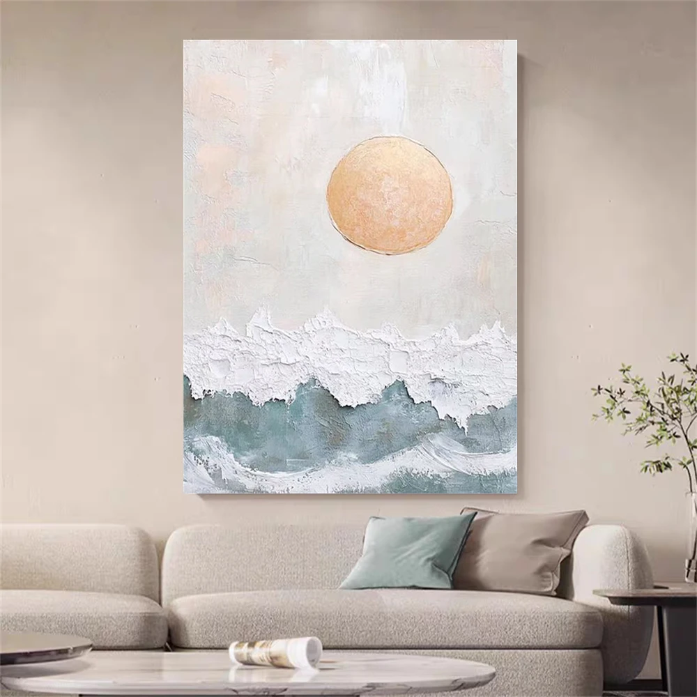 

Fashion gold leaf art painting Acrylic Canvas Art Picture Hand Painted Abstract Texture Oil Painting Wall Hangings Home Decor