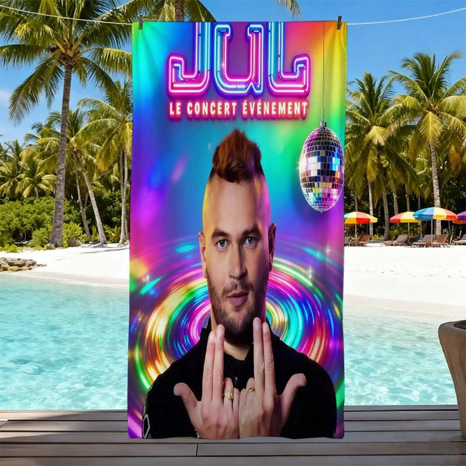 Jul Rapper Printed Summer Beach Towel Microfiber Towels Bathroom Spa Baby Playa Swimming Pool For Home Travel Sauna Bath Gym Sea