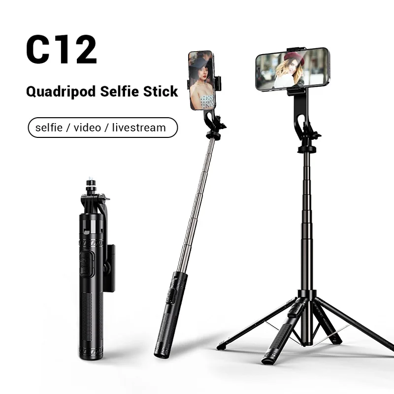 Выдвижной складной металлический штатив для селфи с беспроводным пультом дистанционного управления, портативный телефон, мини-подставка для камеры для смартфонов, путешествия, видеоблог