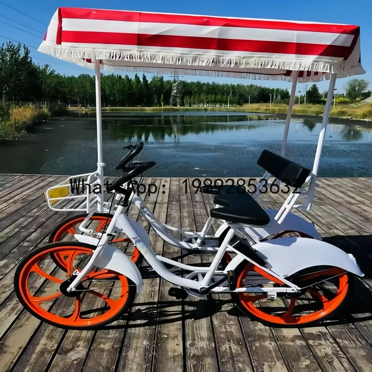 

D4-8 sightseeing car double bicycle couple sightseeing bicycle