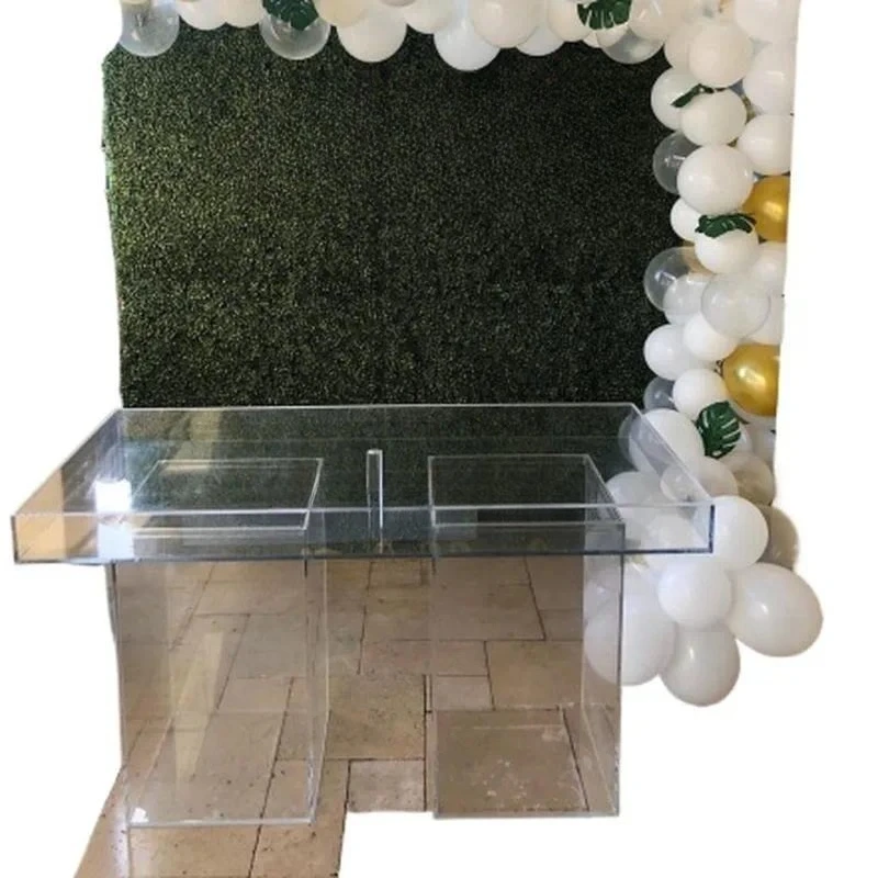 Modern Transparent Acrylic Dessert Cake Display Stand for Wedding Events Indoor Outdoor Use