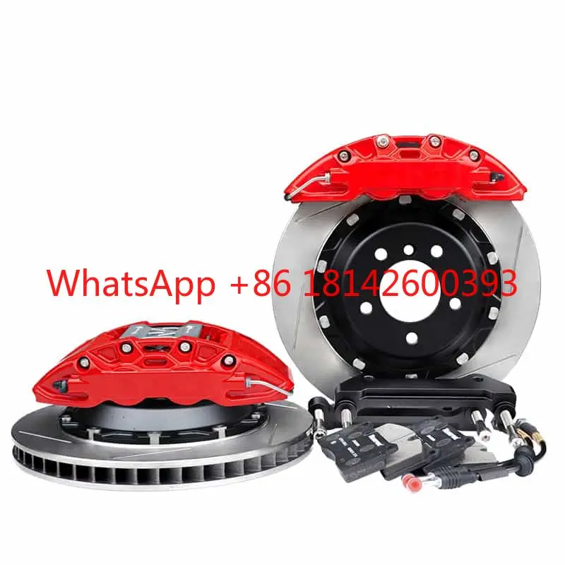 Custom Logo 4 Pot Front Big Brake Caliper Kit Full Set Brake Disc Rotor   Performance Brake System for Family Cars & MPV