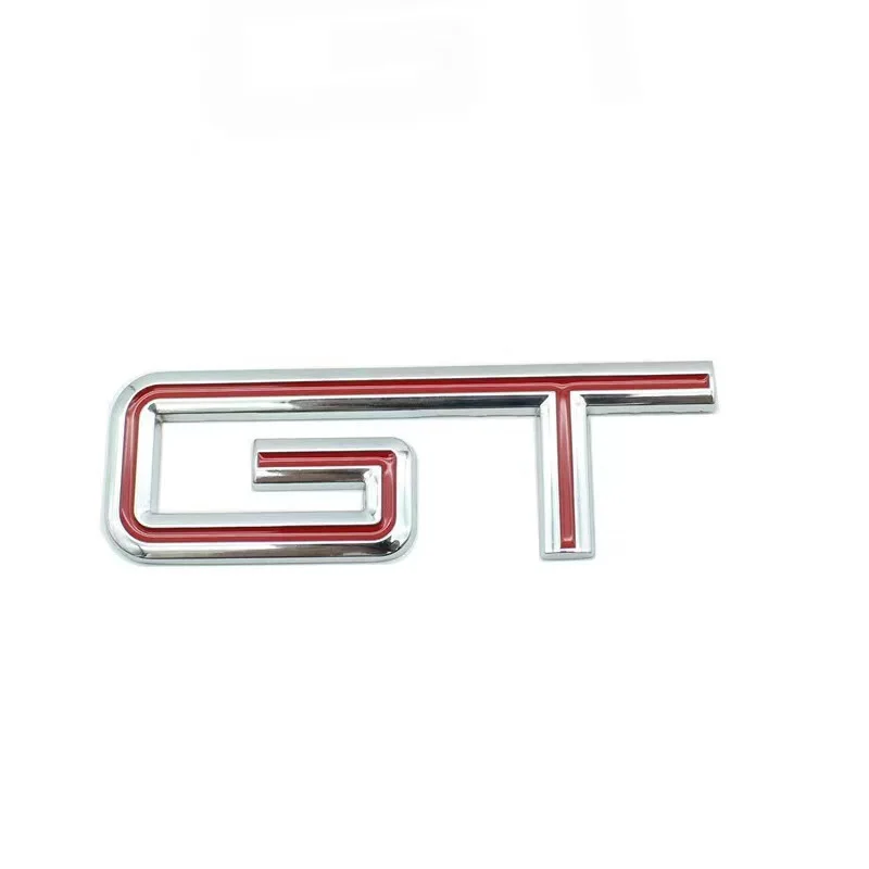 3D Metal Black Silver Red Logo Emblem Car Badge Rear Trunk Decal Stikcer Accessories