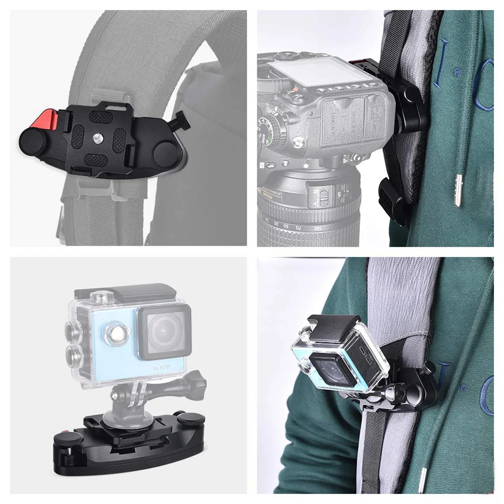 الإفراج السريع حزام الخصر مشبك جبل كليب لوحة سبائك الألومنيوم كاميرا حزام الخصر كليب الإفراج السريع مشبك معلق ل SLR DSLR