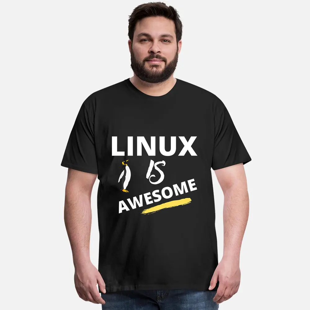Linux Computer Open Source Software Admin Short Sleeve Graphic T‑Shirt for Programmer Software Engineers Geek IT Developer Tees