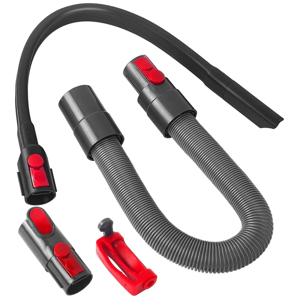 

A58E-Сменный удлинитель эластичного шланга, гибкая удлиненная щелевая насадка, замок переключателя и адаптер для Dyson V11 V10 V8 V7