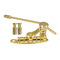 Guitar Bridge Pull Plate Replacements Parts Electric Chrome Bridge Bar Tailpiece Tremolo Bridge Stop Plate for LP/SG Guitars