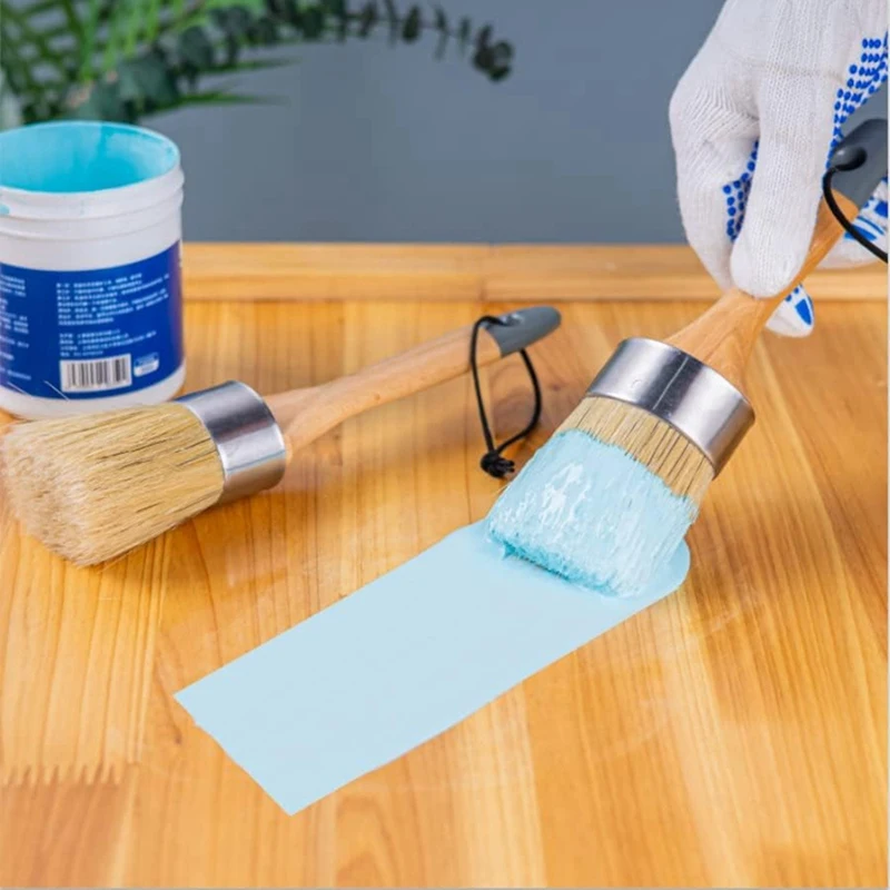 Wosk i kreda pędzel szczotki woskowe do mebli sztuka DIY rzemiosła, naturalne włosie