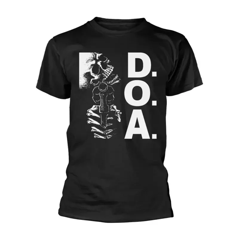 D.O.A. - TALK ACTION BLACK T-Shirt, Front & Back Print X-Large