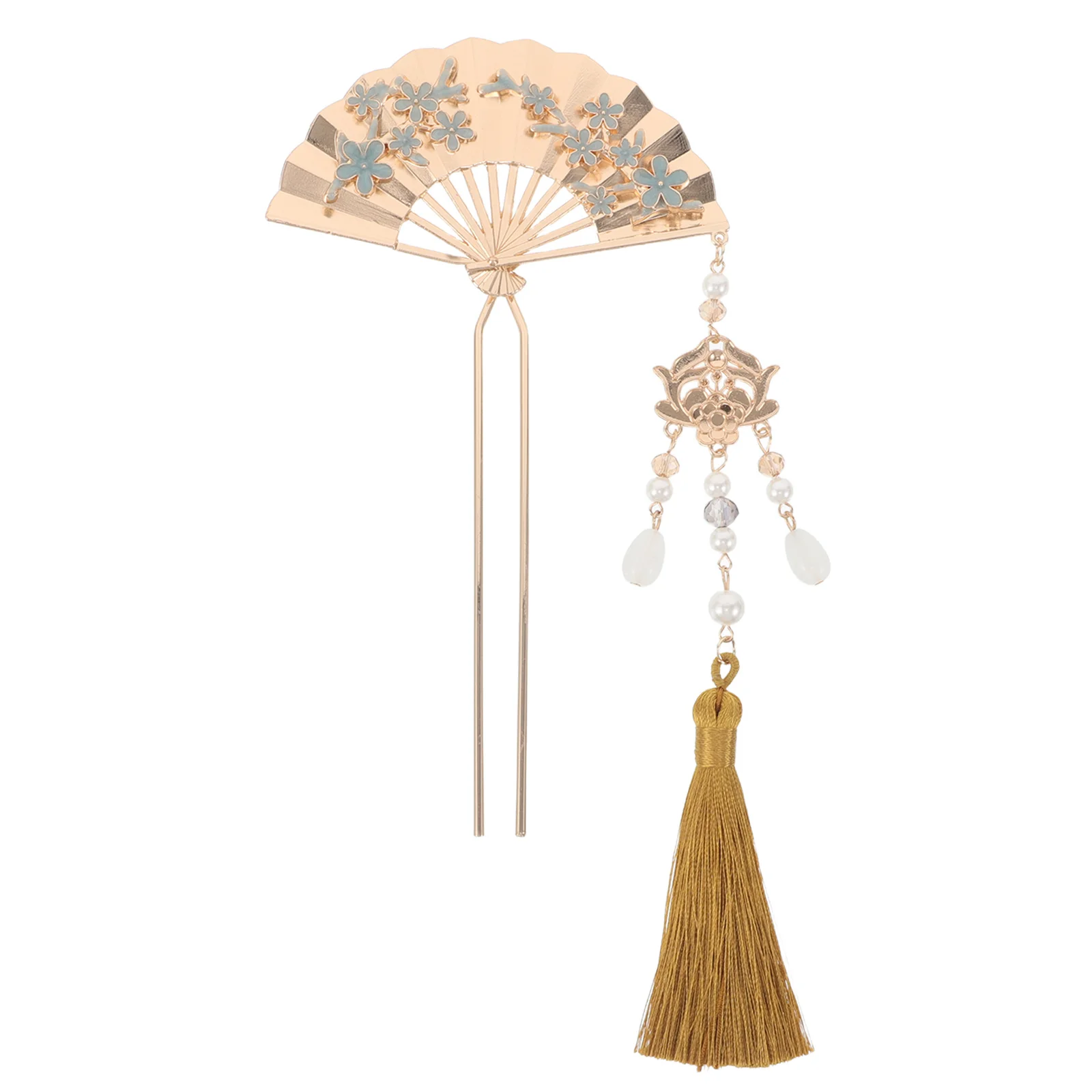 

New Chinese Style Hairpin Flower Bridal Accessories Retro Headband for Women Traditional Metal Handmade Tassels