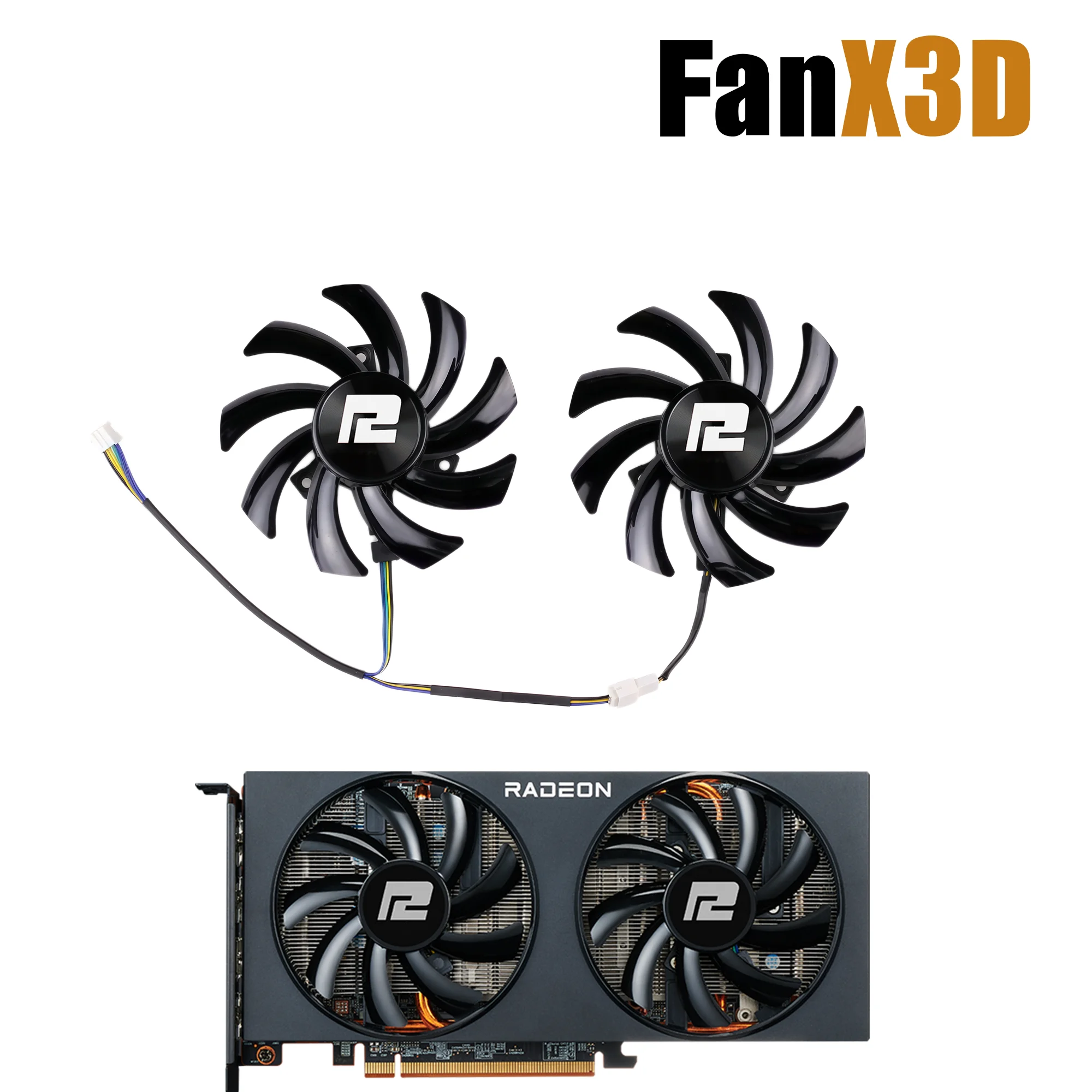 T129215SU Cooling Fan For Application Scenarios PowerColor RX 7600 6700 6650 6600 XT RX 5700 5600 XT V2 Fighter 85MM Video Card