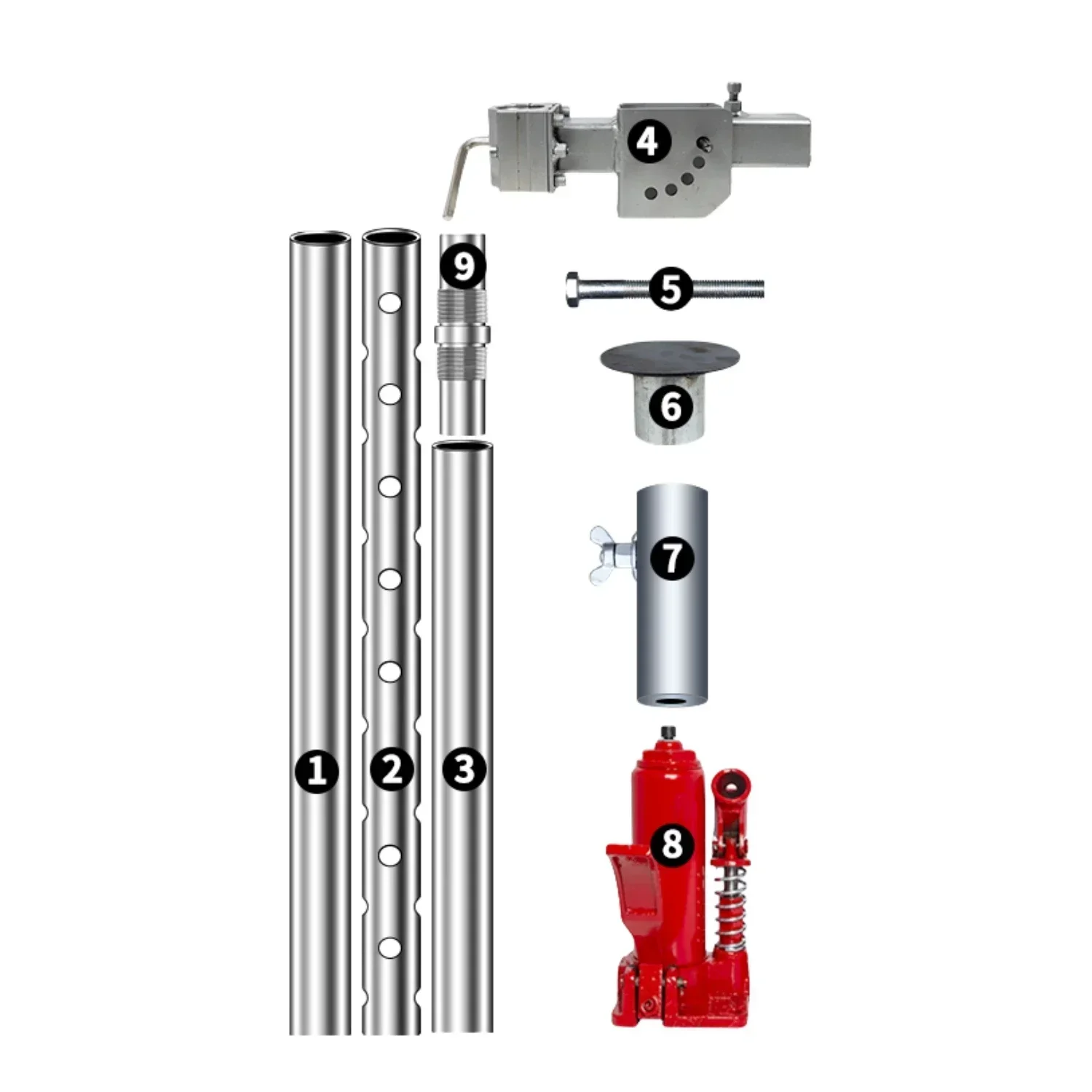 Todo-direção Vertical Concrete Core Cutting Rig, Elevador hidráulico braço levantador, Diamond Core Drilling Machine, Suporte para perfuração de parede