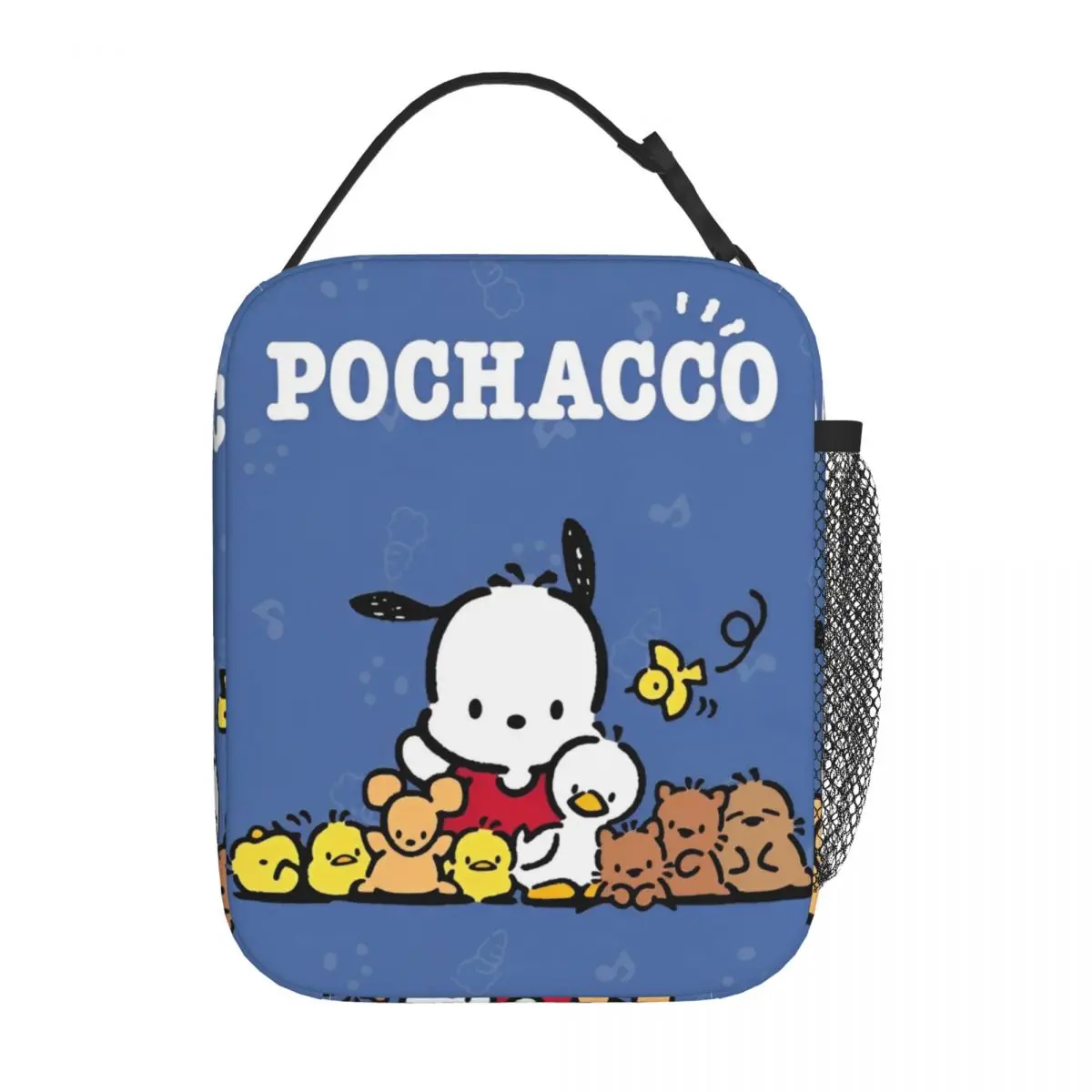 

Kawaii Pochacco Insulated Lunch Bags Cooler Bag Lunch Container Cartoon Dog Lunch Box Tote Food Storage Bags Office Travel