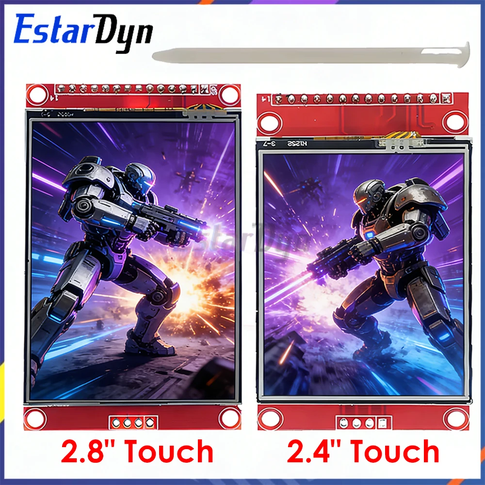 2.4/2.8 Inch SPI TFT LCD Touch Screen ILI9341 240x320 Display Module for Arduino Raspberry Pi, with PCB &amp; Touch Pen