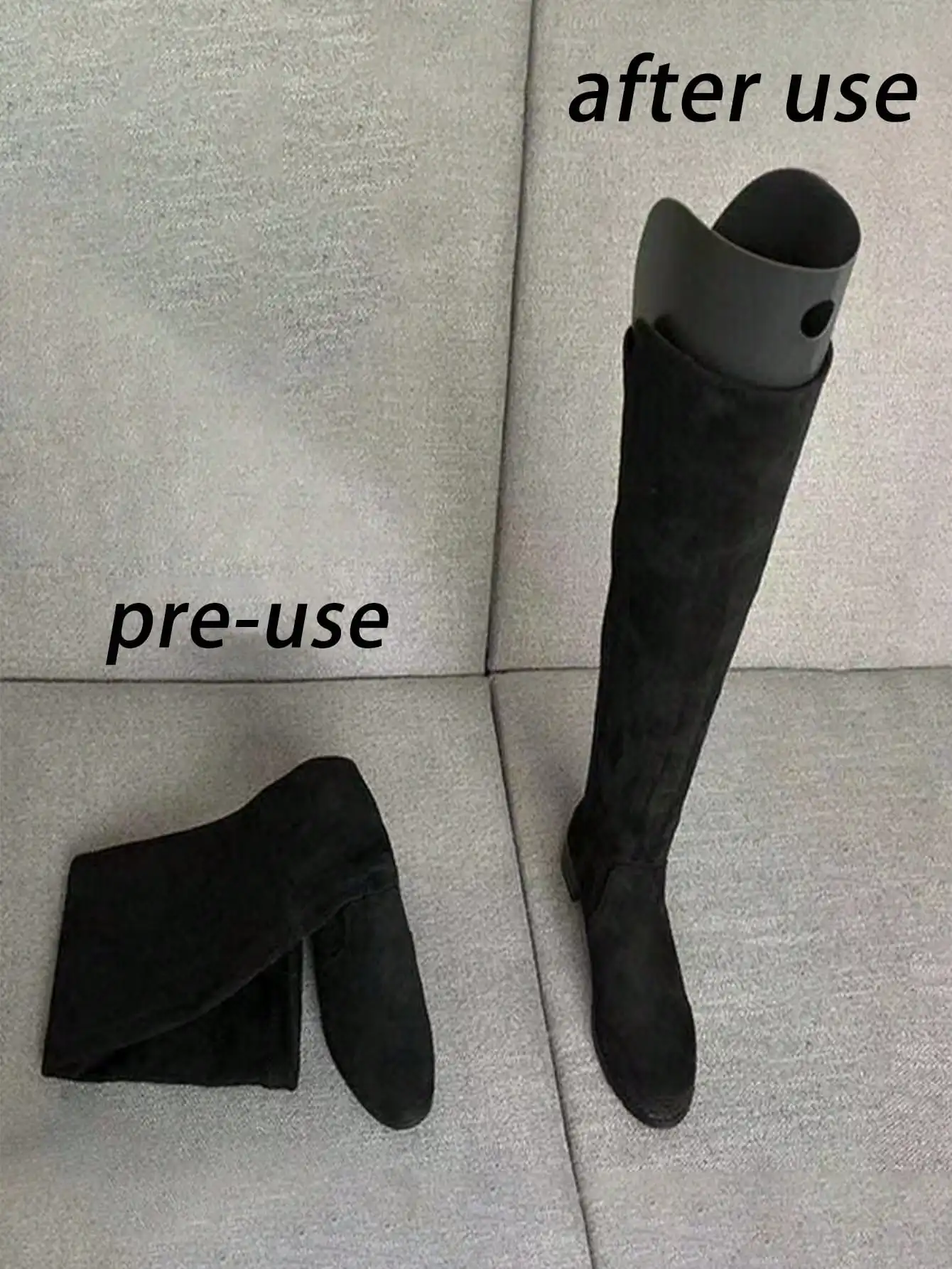 2 Pcs Long Boots High Boots Shoe Support Shaping Plastic Anti-Wrinkle Deformation Shoe Support Within the Shoe Support Frame Elastic El (Elastic)