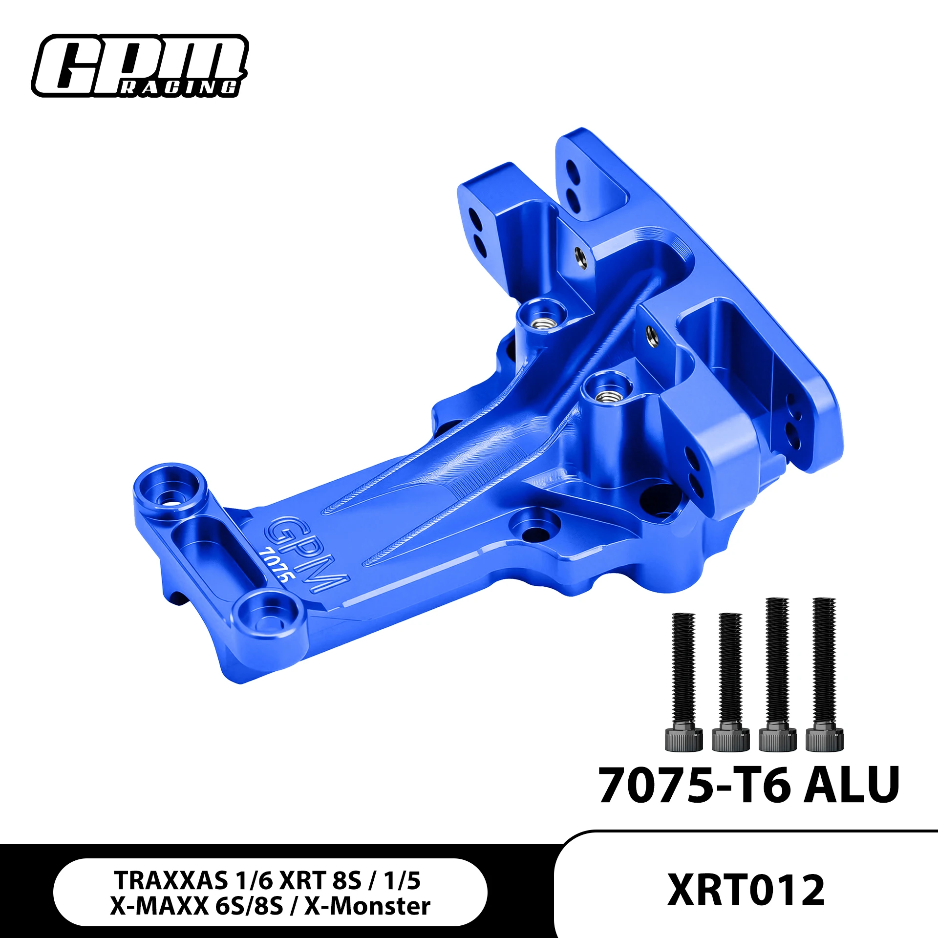 GPM Alloy 7075 Front Upper Bulkhead For TRAXXAS XRT / X-Maxx / X-Monster -78086-4