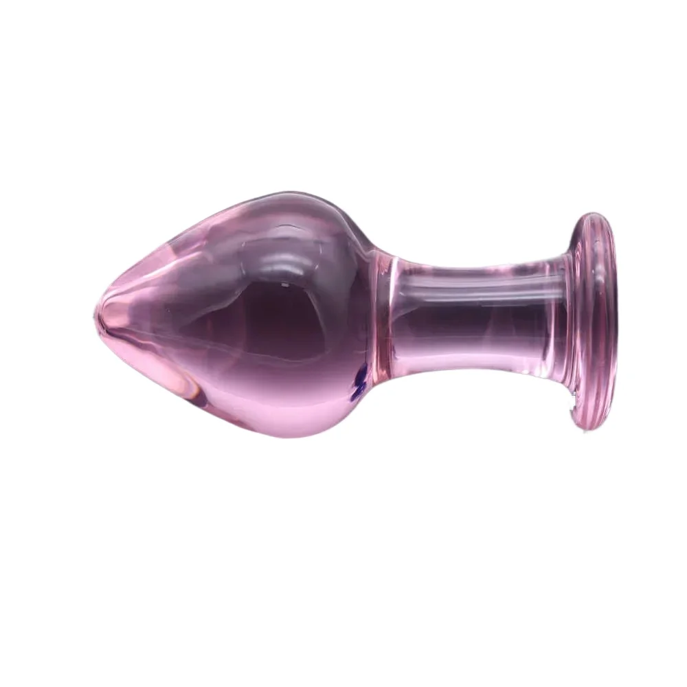 New Crystal Glass Dildo Anus Dilator Vaginal Anal Butt Plug Vagina Stimulate Masturbator Anal Beads Sex Toys for Woman Men