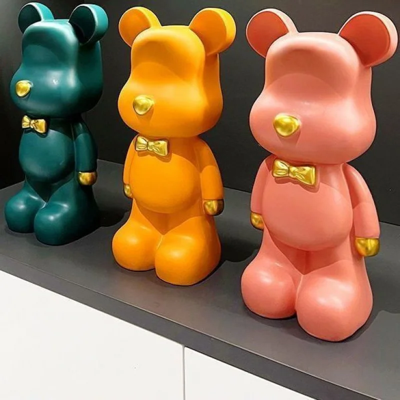 [Earth] Giant Plastic Bear Pig with Violent Bear Design, Cute Cartoon Accessible Large Plastic Toy from Famous Online Store