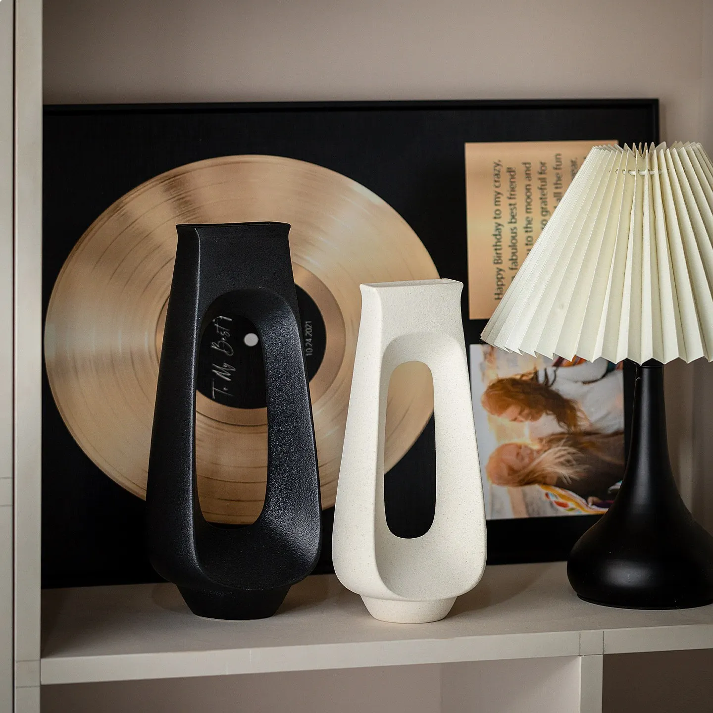 Creative Desktop Vase for Home Office Living Room Wedding Floral Decoration Modern Art